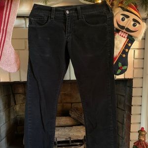 LEVI’S 511 Skinny Black Corduroys